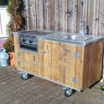 Aussenküche Country mit Gastro Grill 2-Brenner und Wasseranschluss