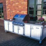 Aussen Küche Iron Metal & Weiß mit Gasgrill Napoleon Bilex 485 statt 605